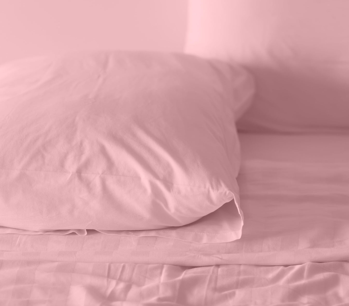RUVANTI 100% Cotton Percale Sheets Full Size, Bridal Rose