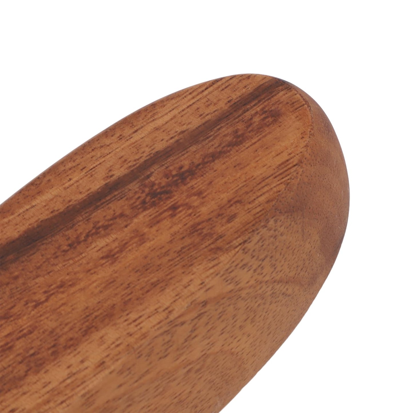 HAOHIZE Handcrafted Decorative Boat Bowl, Rustic Wooden Salad Bowl for Food Bread Fruits Snack Dessert, Coffee Table Tray or Entryway Catchall, Long Oval Design for Modern Farmhouse Decor