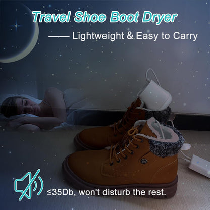 Electric Shoe Dryer and Deodorizer with Timer - Shoes Boots Warmer Socks Gloves Dryer, No Noise Fan | UK Plug