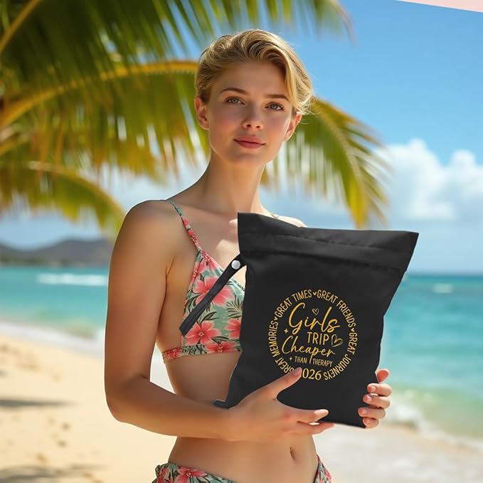 Girls Trip Gifts Wet Dry Bag, Beach Bag Wet Bag Favors,