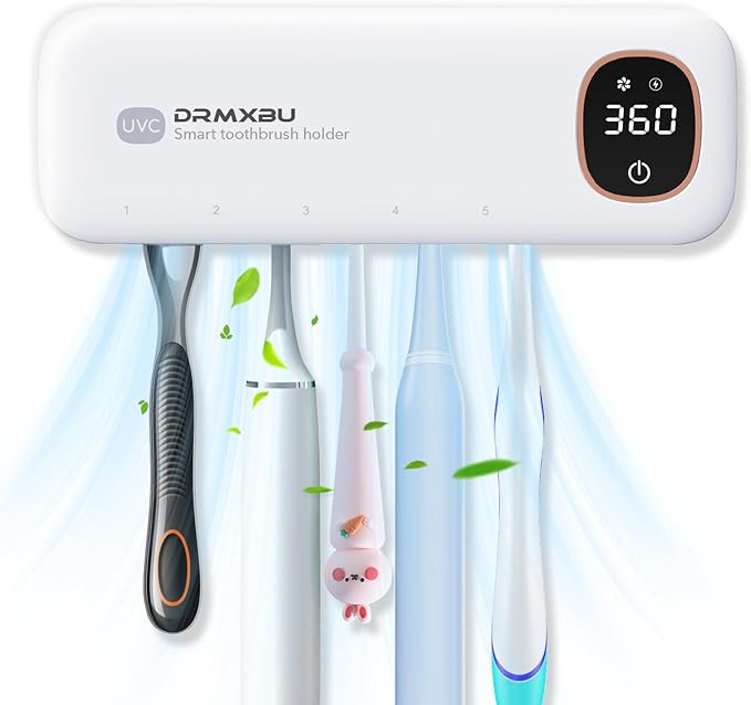 Toothbrush Sanitizer and Holder, DRMXBU Toothbrush Holders