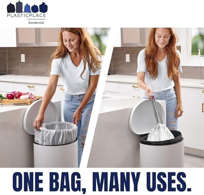 Plasticplace Custom Fit Trash Bags Compatible