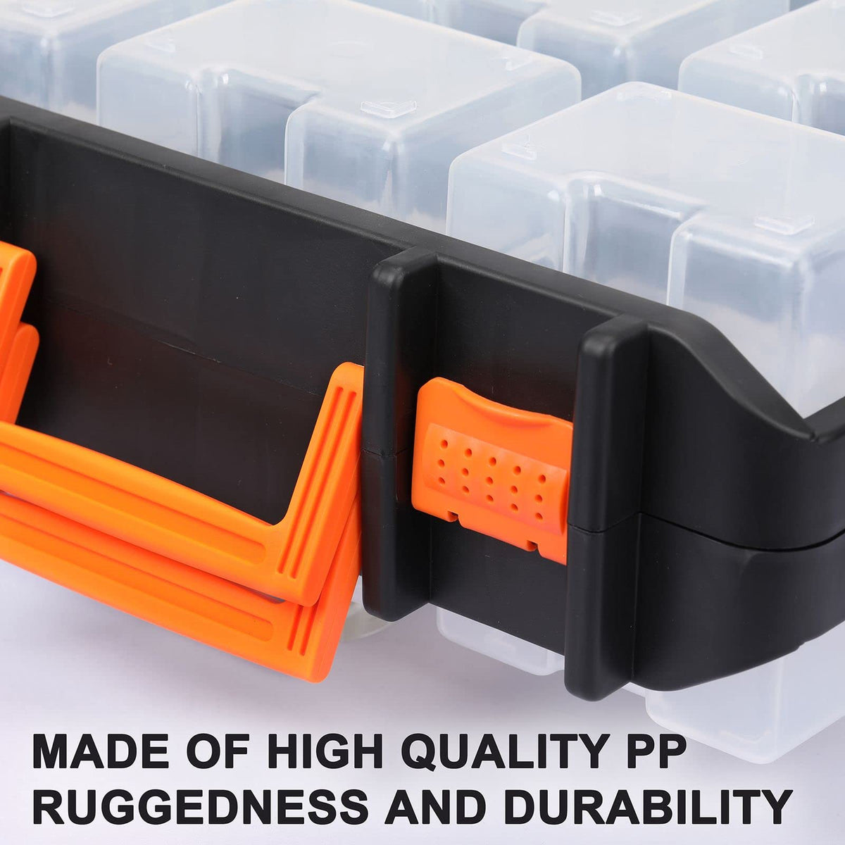 Mayouko 16 Compartments Detachable Toolbox Organizer,Hardware Organizer Box with Removable Sections,Carrying Storage Case for Patts,Screws,Bolts,Nuts,Toys