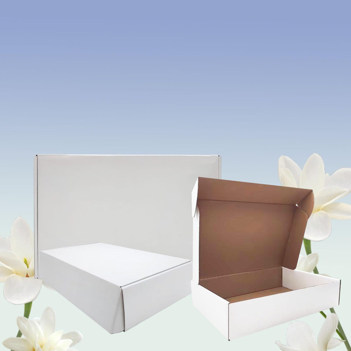 10 x 10 x 2 inch Shipping Boxes Set of 25， White Corrugated Cardboard Box Mailer Boxes for Packaging Small Business Shipping，Mailing Boxes Bulk for Birthday Wedding Party Book Literature Gift Giving