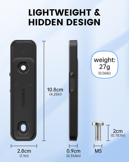 Ravemen Bike Tracker Compatible with Apple Find My, Rechargeable Anti-Theft GPS Tracker for Bikes, 8-Month Power Life Bicycle Finder Location Accessories Hidden Under Bottle Holder (iOS Only)