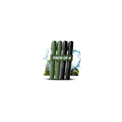 Portable Water Filter Straw Survival, Essential Camping & Hiking Gear, Water Purification Straw for Travel, Biking and Emergency Preparedness (2Black+2Green)