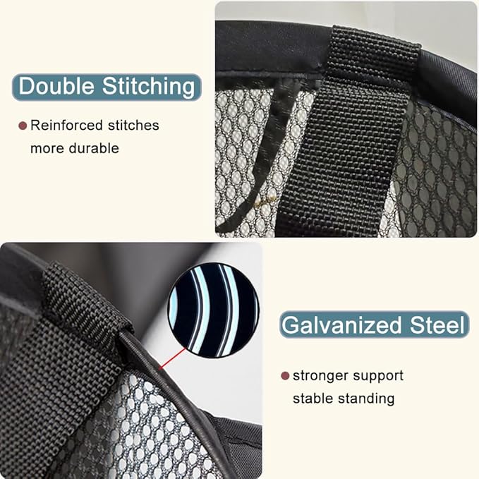 2Pack Mesh Pop Up Laundry Hamper, Foldable Laundry Basket