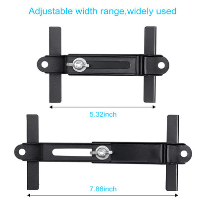 Aoerzn Premium Adjustable Battery Hold Down for Tray, Universal Adjustable Battery Crossbar with J Bolt, fit for SUV Car, Good Contact, Corrosion Resistance (11inches / 27cm bolts)