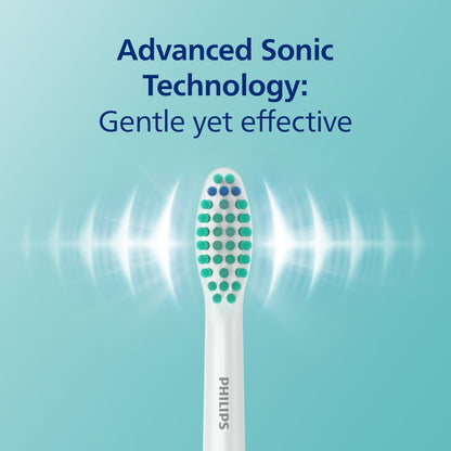 Philips Sonicare 3100 Series Electric Toothbrush, Sonic Toothbrush, Pressure Sensor and Timer, Black, HX3671/14
