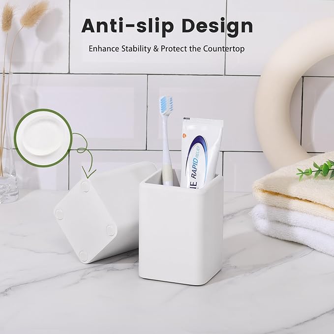 Luxspire Toothbrush Holders 2 Pack, Fast Drying Toothbrush Holders