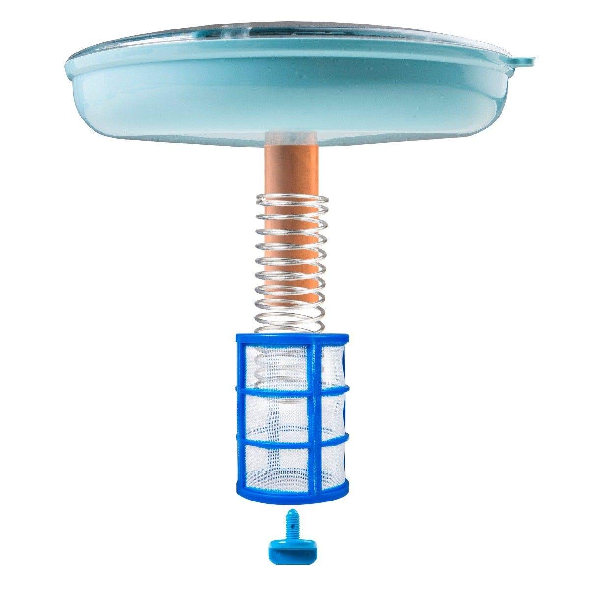 XtremepowerUS 90133 Reduces Chlorine Algae Purifier Pool Solar Ionizer Copper, Blue, Replacement Anodes Copper & Screen Basket Kit