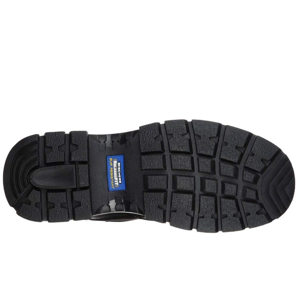 Skechers Men's Wascana Benen Boots, Black Leather W/Textile, 7 UK