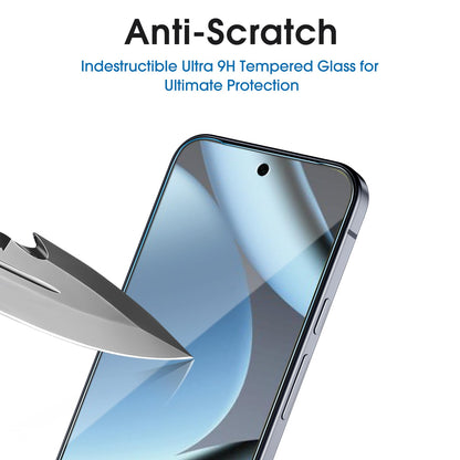 amFilm Designed for Google Pixel 10 Pro Pixel 10 / 9 / 9 Pro 6.3" Screen Protector: 2025/2024 Tempered Glass, Ultrasonic Fingerprint Compatible, Easy Installation Frame, Anti Scratch, Bubbles-Free,3 Pack