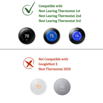 Nest Wall Plate for Google Nest Learning Thermostat 2nd/3rd, 7.7 * 5 inch Nest Thermostat Trim Kit, Made for Google Nest Learning Thermostat 2nd/3rd, Easy Installation