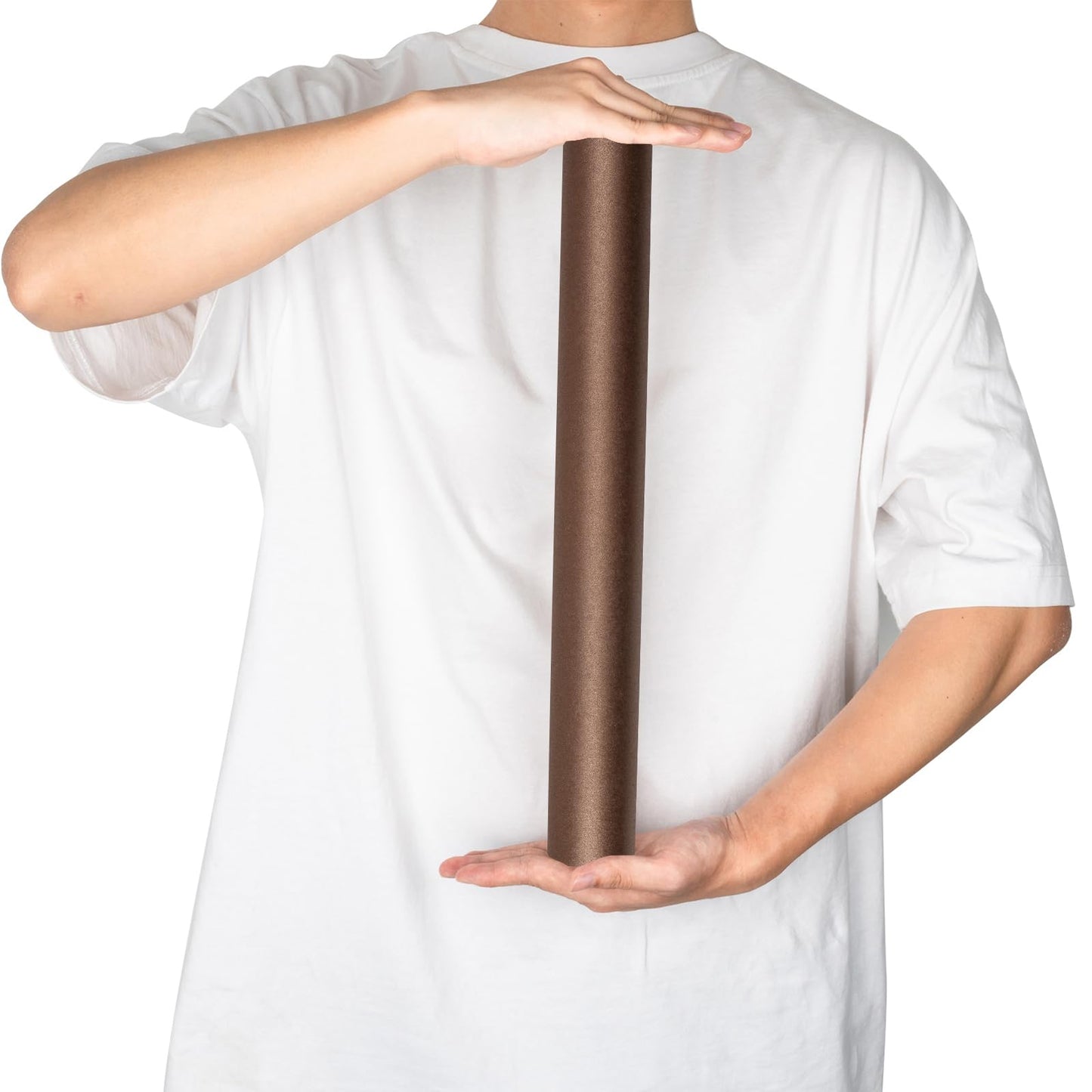 RUSPEPA Chocolate Brown Matte Wrapping Paper - Solid Color Pearly - luster Paper Perfect for Wedding, Birthday, Christmas, Baby Shower -17 Inches X 32.8 Feet