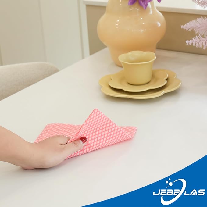 JEBBLAS Disposable Dish Towels and Cloths, Reusable Wipes