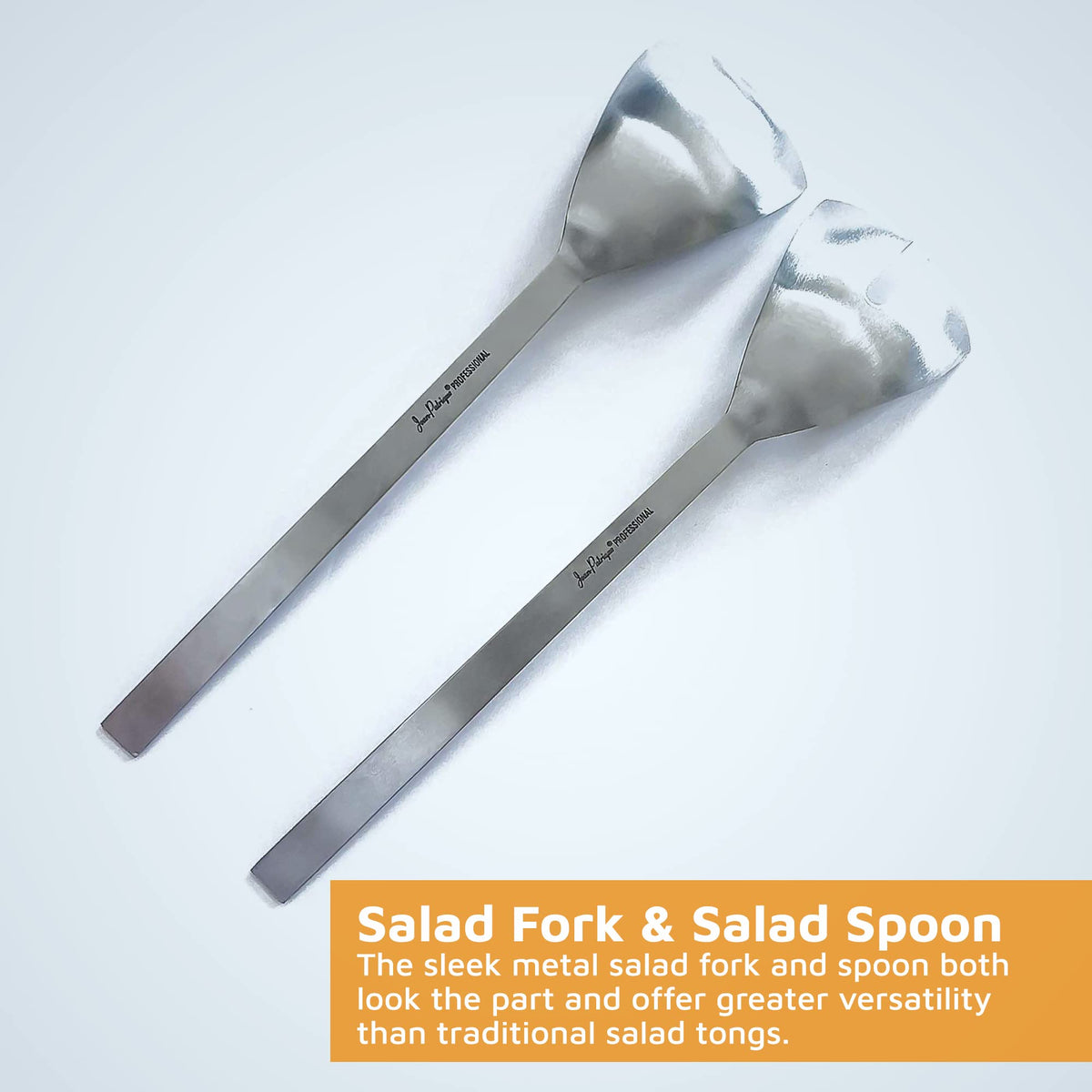 Jean-Patrique Large Wooden Salad Bowl & Serving Utensils - 10 inch Bowl, Spoon & Fork for Pasta, Cereal, Salad or Fruit