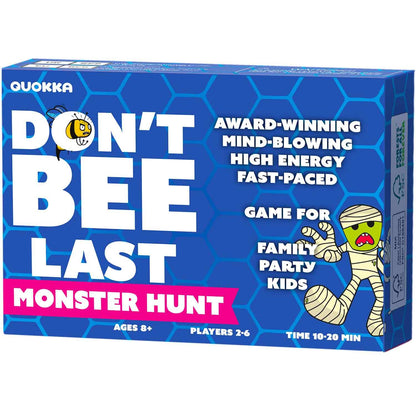 QUOKKA Family Games for Adults and Kids - Guess-in-Seconds Fun Slap Card Game for 2-6 Players - Hilarious Board Game for Family Night Ages 8+, Monster Challenges Halloween Party Edition