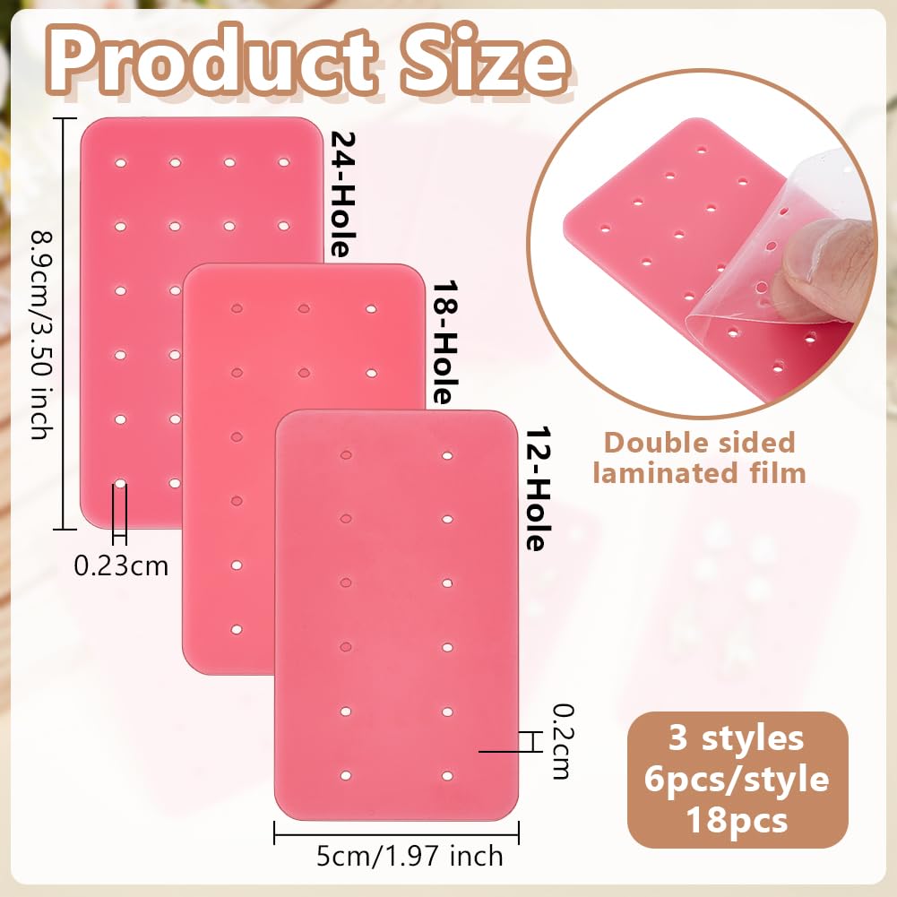 OLYCRAFT 18Pc Portable Earring Display Card for Travel Home Earring Jewelry