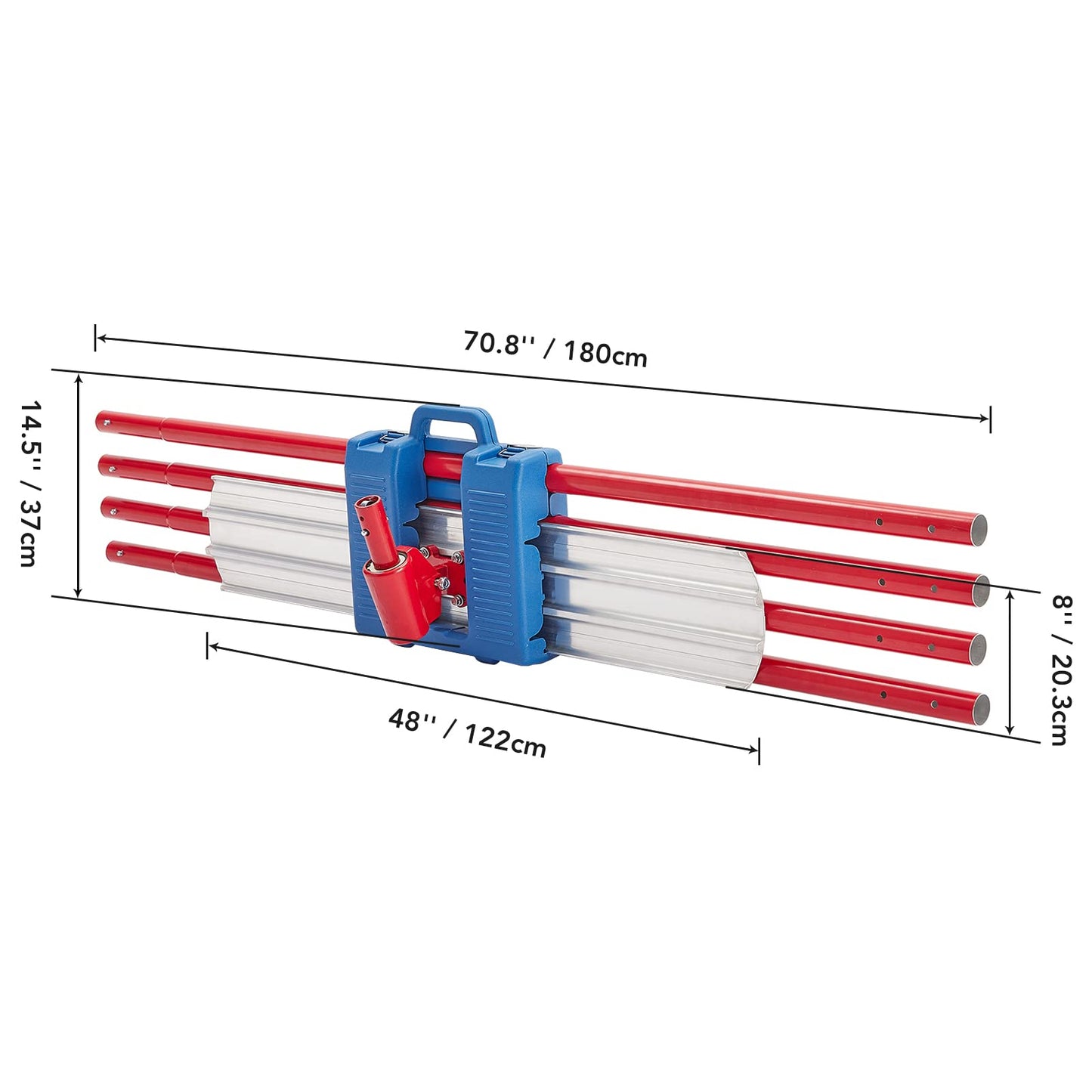 48"x 8" Aluminum Alloy Concrete Bull Float – Complete Concrete Finishing Tools Kit with Handle, Professional Cement Trowel for Cement Surface Smoothing