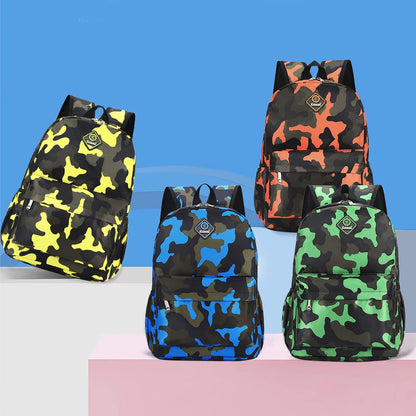 Estwell Kids Boys Girls Camouflage School Backpack Children Primary Schoolbag Book Bag Waterproof Nylon Rucksack Casual Daypack