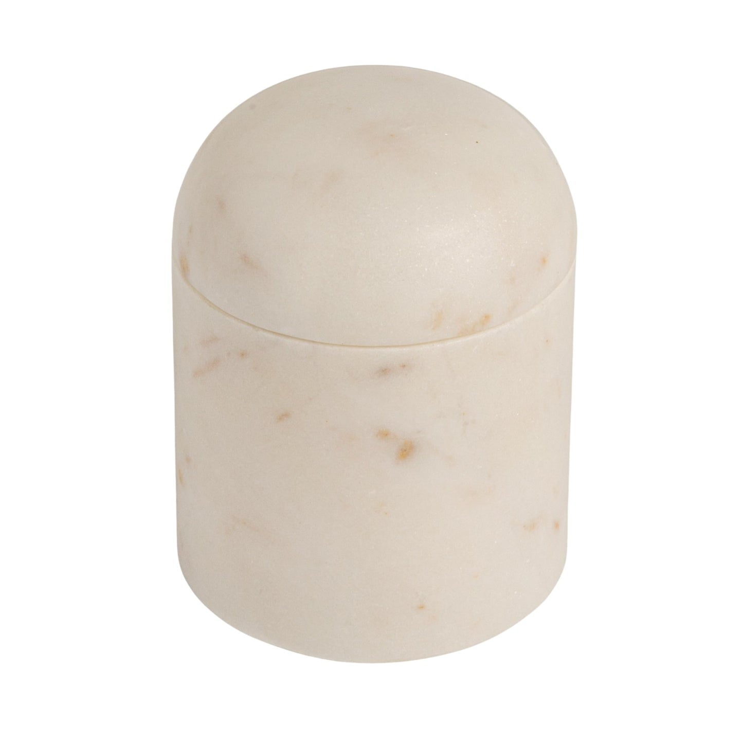 Bloomingville Round Marble Salt Cellar, White
