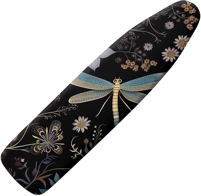 Boho Dragonfly Iron Board Pad, Elastic Edge Ironing Board Cover, Full Size