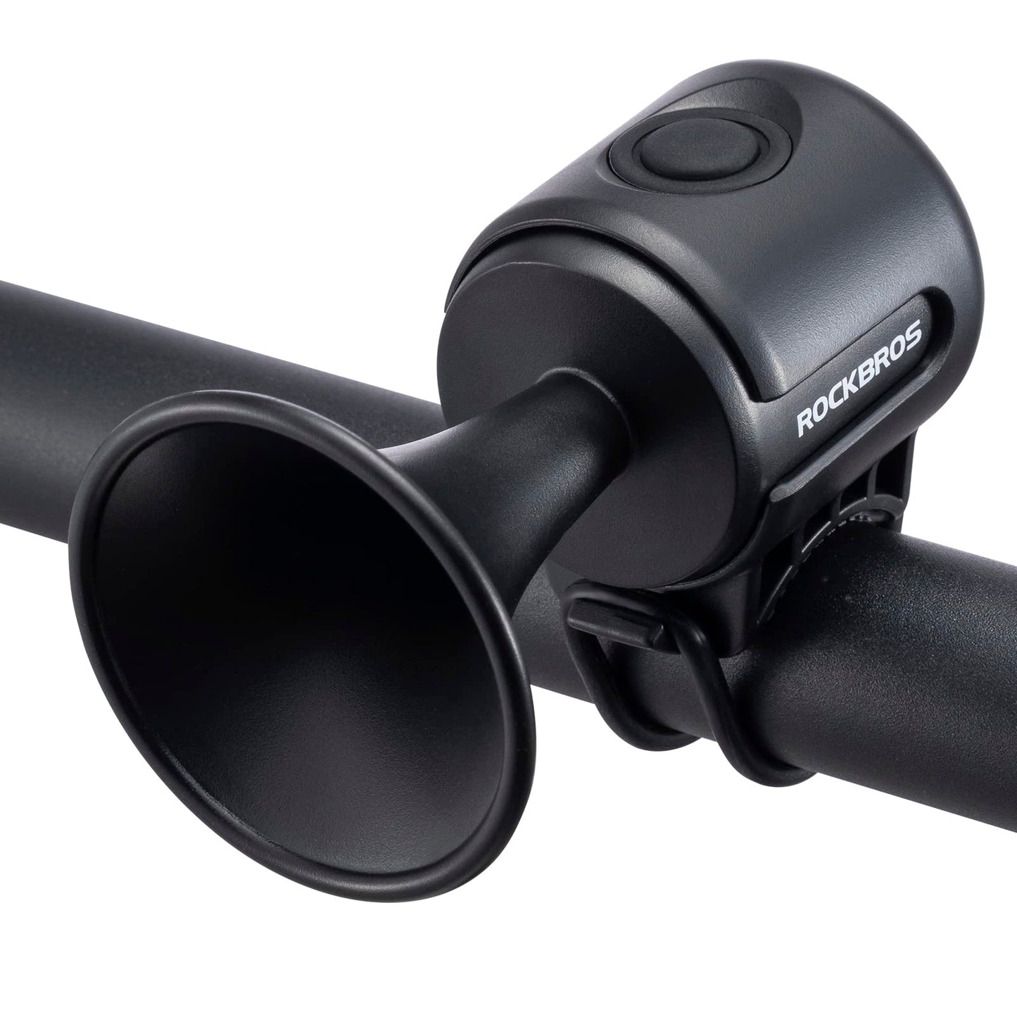 ROCKBROS Electric Bike Horn 120dB Adults Kids Bike Horn Alarm IPX4 Waterproof Electronic Bicycle Horns for Handlebars Ebike Scooter Horn Black
