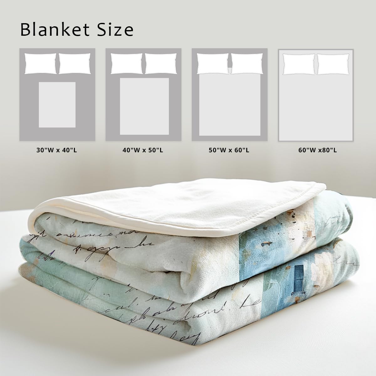 HUNXIAOJ Lighthouse Print Throw Blanket Coastal Flannel Blanket for Couch Bed Nautical Lighthouse Throw Soft Bedding Beach Bedroom Decor Gifts (49"x59")