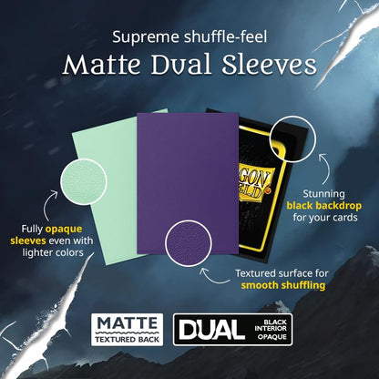 Dragon Shield AT-15041 Standard Size Dual Matte Orchid (100 Sleeves)