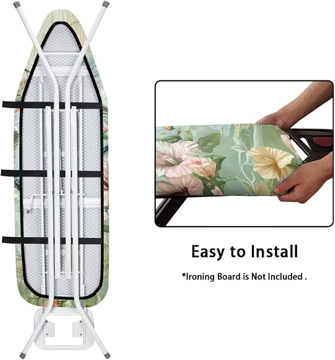 Floral Hummingbird Ironing Board Cover and Pad Heat Resistance & Resist