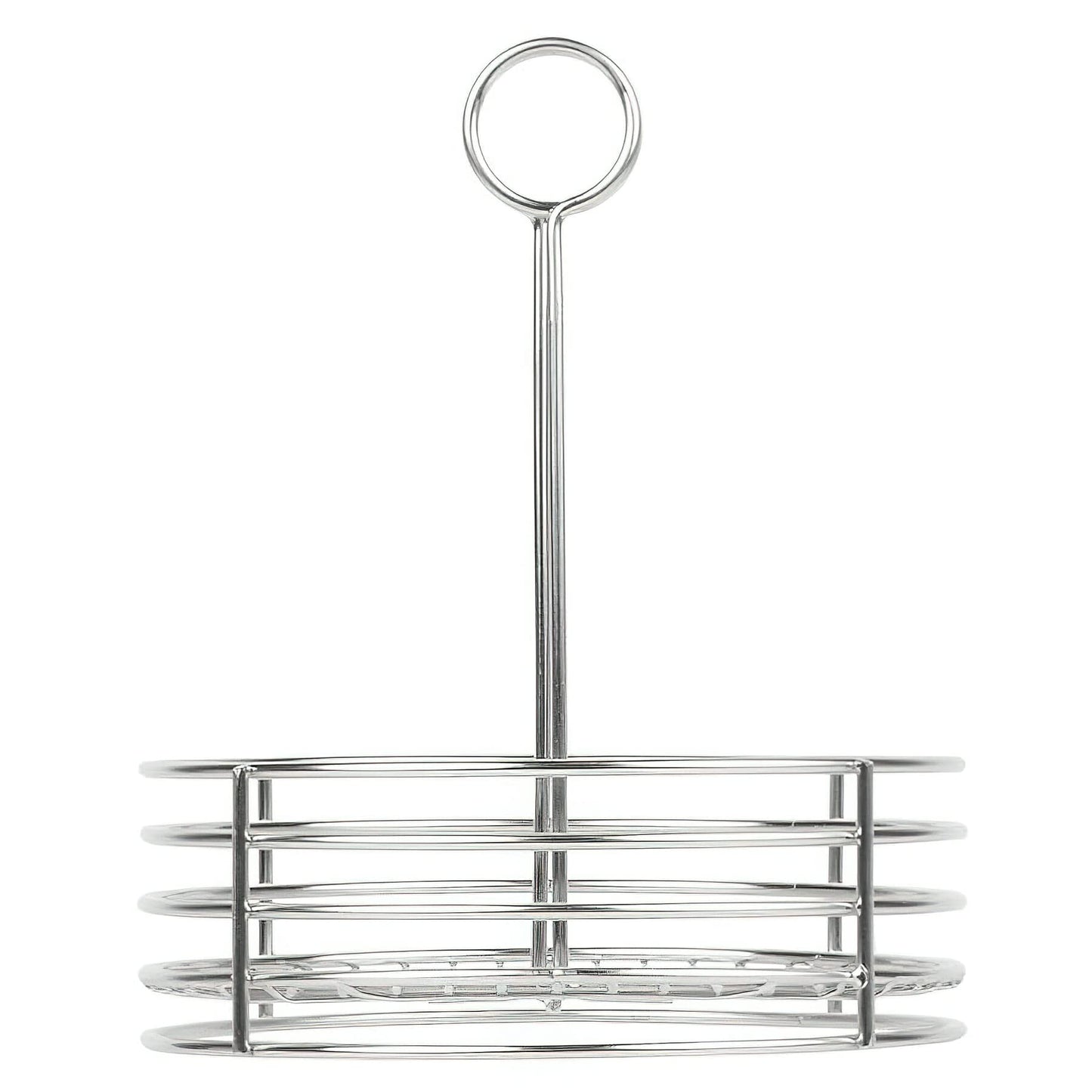 G.E.T. Stainless Steel Round Condiment Caddy - Table Caddies Collection, 7.5