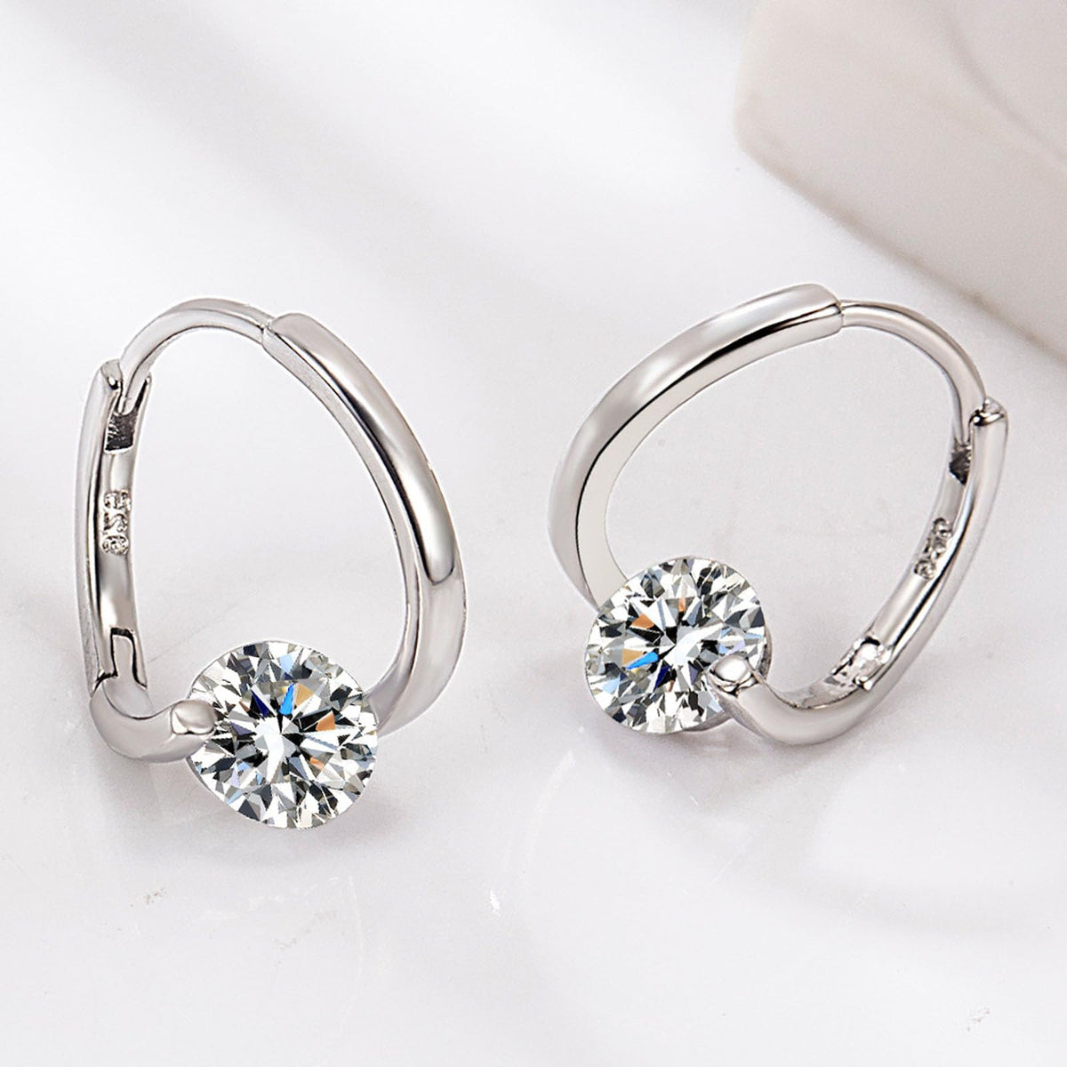 Angyape Copper Earrings, Halolux Lymphatic Germanium Earrings with CZ Zirconia, Hypoallergenic Earrings for Women, Gift for Any Occasion