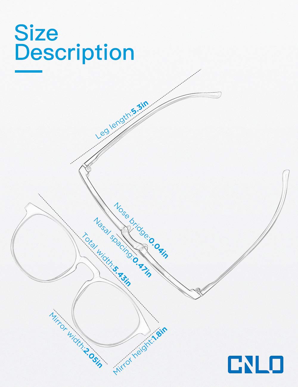 CNLO Blue light blocking Glasses,Computer Gaming Glasses,TV Glasses，For UV Protection,Anti Eyestrain,Lightweight Frame Eyewear,Opaque Men/Women(BLACK)