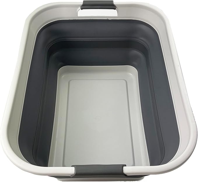 SAMMART 42L Collapsible Plastic Laundry Basket