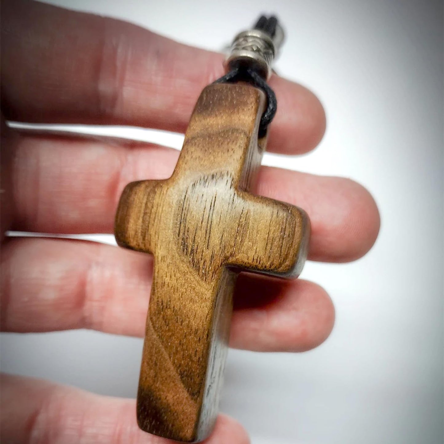 Yookin 2 PCS Cross My Heart | Encouragement Gift Wooden Cross Key Chain Fingertip Stress Relief Gifts Pocket Small Cross Christmas Gift Handheld Wooden Cross Key Chain