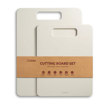 Wood Fiber Cutting Board Set of 2, Dishwasher Safe, Non-Toxic Cutting Board for Kitchen, BPA Free, Non-Slip, Non-Porous Composite Chopping Board, Mothers Day Gifts for Mom