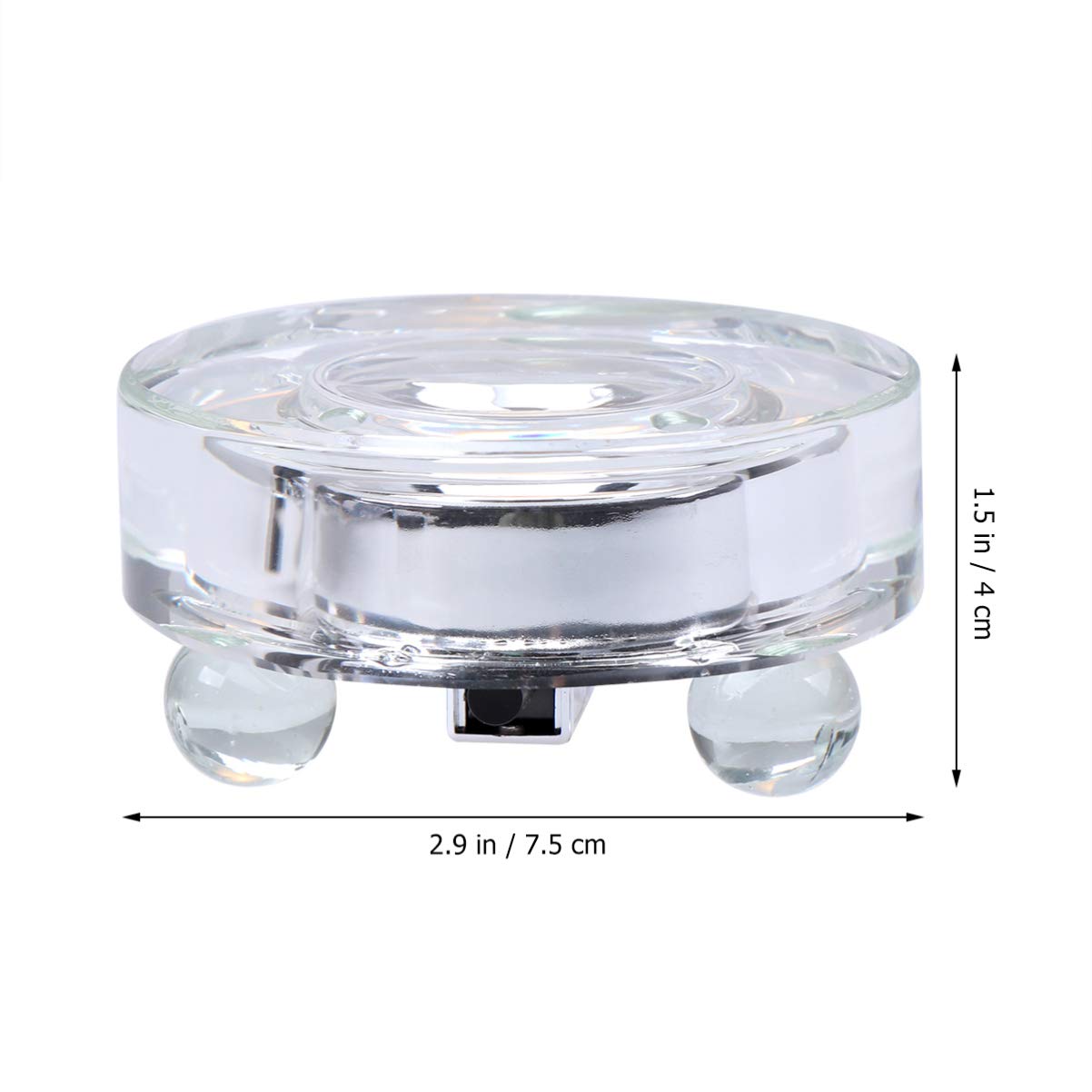 Uonlytech Table Lamp Base LED Lights Display Base Lighted Base Stand for Crystal Glass Resin Art Resin Display Glass Art Holder US Plug (White Light) Led Light Decor