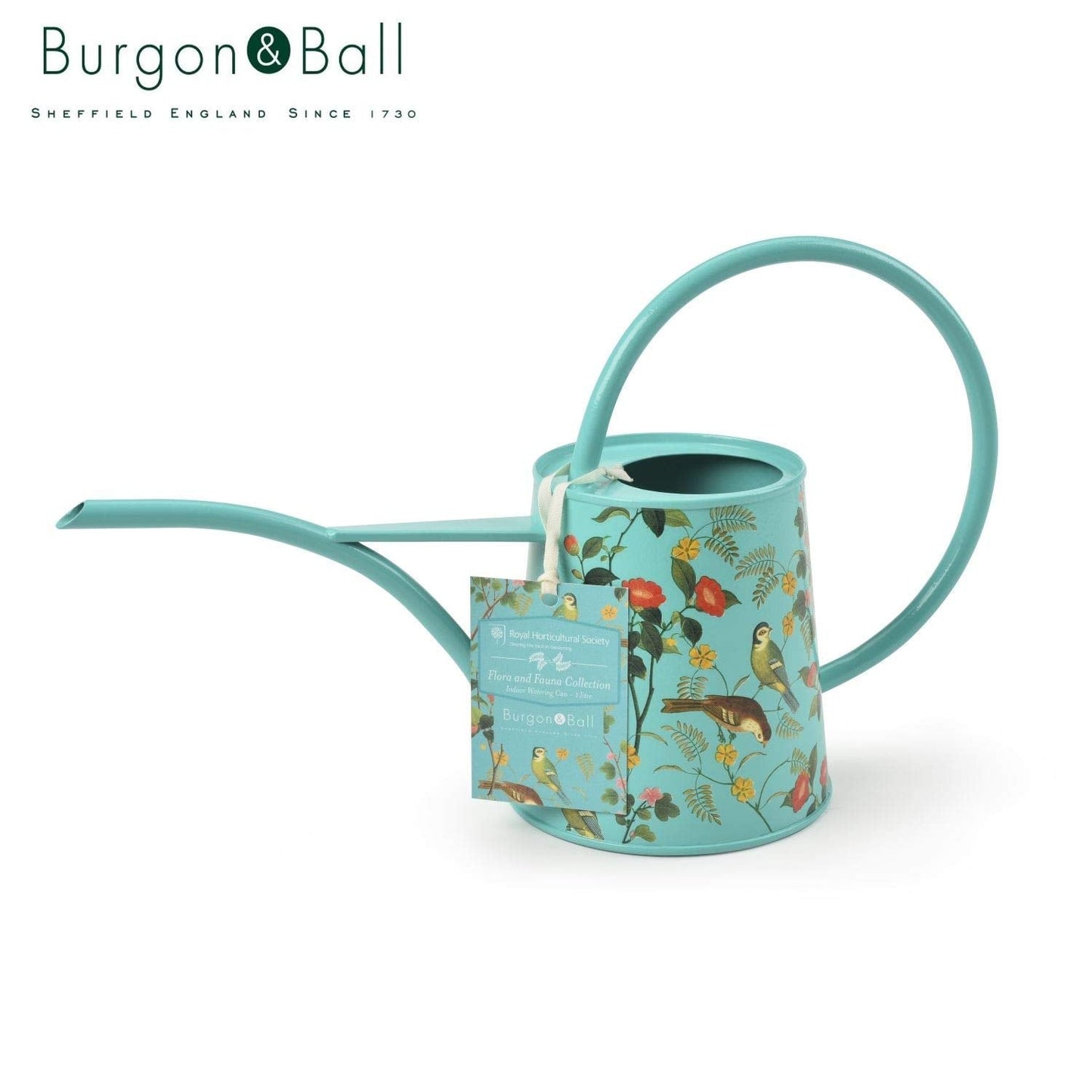 Burgon & Ball Flora and Fauna Indoor Watering Can, 1 Litre Capacity, Green