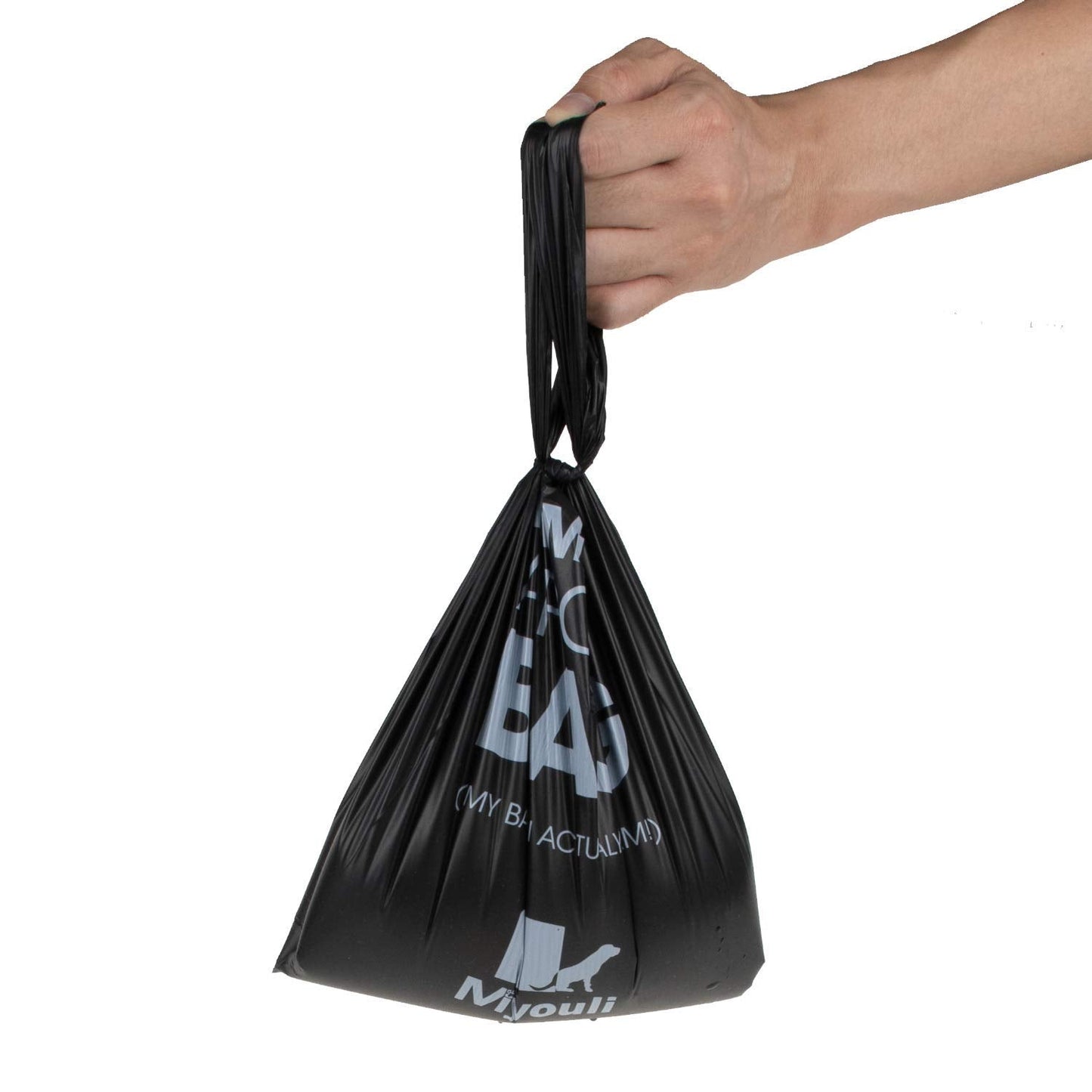300 Counts Extra Thick Black Biodegradable Pet Poop Waste Bags With Handles for Dogs, Ocean Wind-Scented
