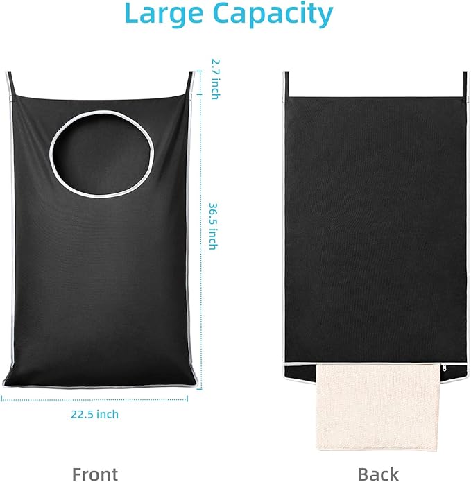 KEEPJOY XL 2-Pack Door Hanging Laundry Hamper, Size 36.5X22.5 Inch Door Hamper