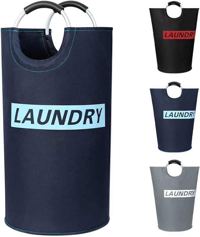 ZERO JET LAG 82L Large Laundry Basket Collapsible Fabric Hamper Tall Foldable
