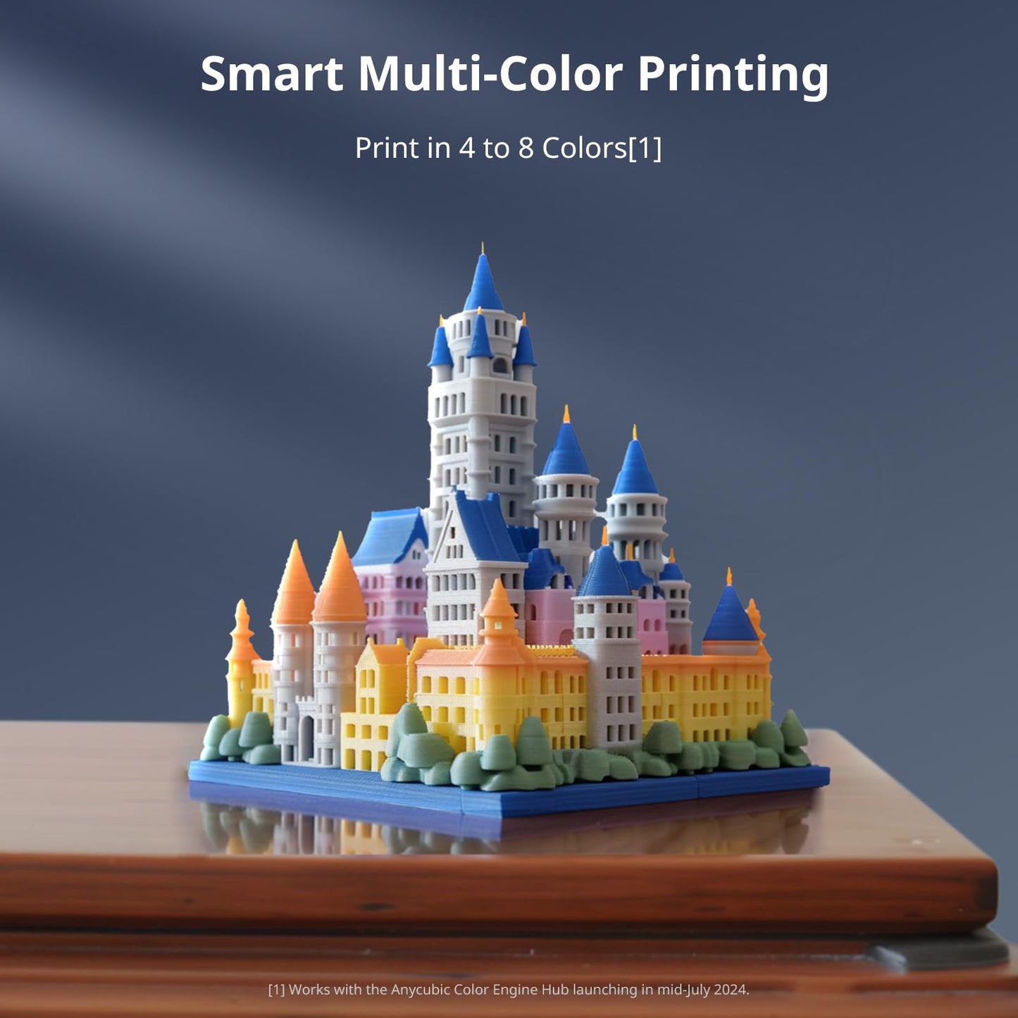 ANYCUBIC Kobra 3 Combo 3D Printer Smart Multicolor Printing(4 to 8 Colors), 600 mm/s High Speed FDM 3D Printer, LeviQ 3.0 Auto-Leveling, Filament Backup, 250 * 250 * 260mm Larger Printing Size