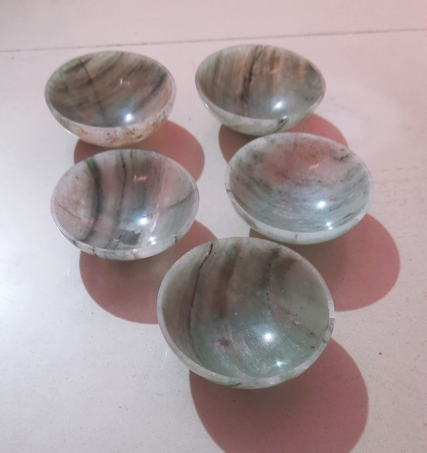 Green Aventurine Bowl Crystal Bowl Agate Stone Gemstone Gem Bowl Hand Carved Polished Healing Bowls Chakras Stones Office Decor Natural Gemstone Gem Bowl Feng Shui Crystal Decor Gifts