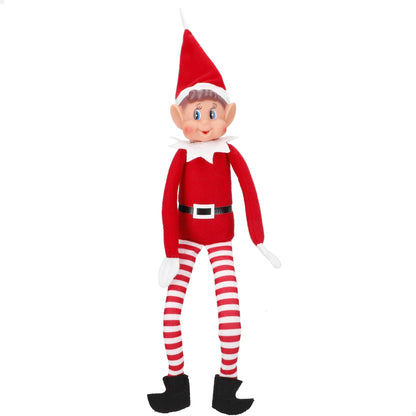 Christmas Elf Behaving Badly Plush Toy | Novelty Long Bendy Naughty Boy Christmas Elves Doll | 12 Inches