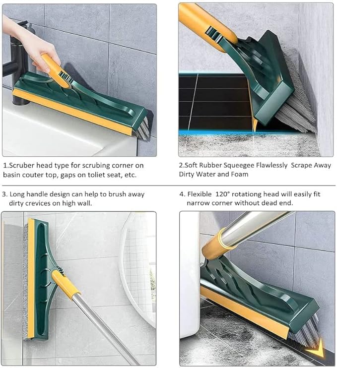 2 in 1 Cleaning Scrub Brush Grout Brush Scrape Floor Scrub Brush
