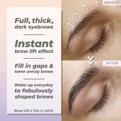 Lash Lift and Tint Kit | Brow Lamination and Tint Kit | MIYA LASH | All in 1 Eyelash and Eyebrow Lift Kit with Black Colour Tint | Keratin Lash Perm LVL | Beginner Friendly | All Tools Included