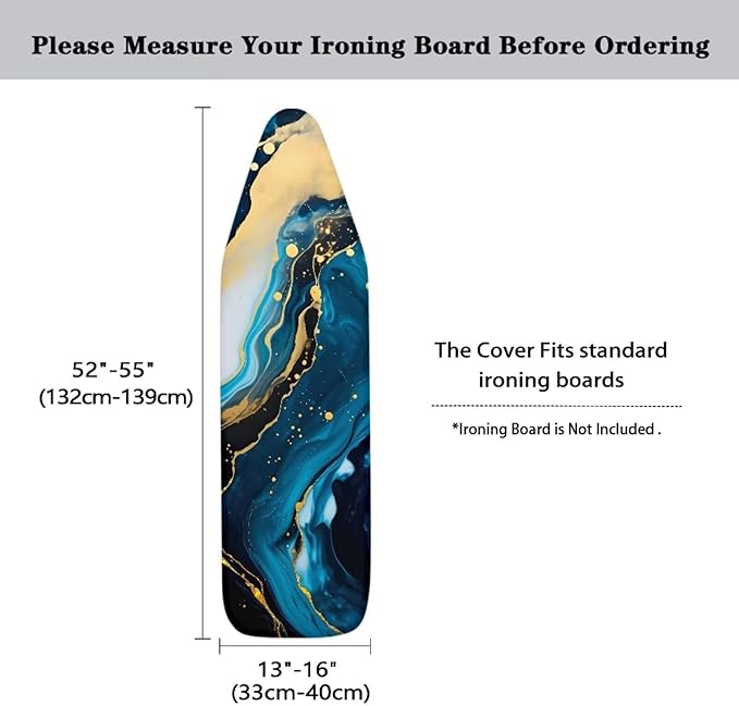 Blue Marble Print Iron Board Cover