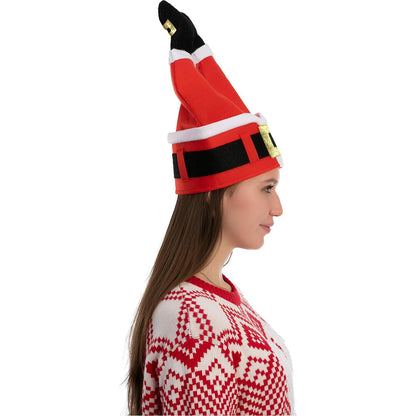 JOYIN Christmas Santa Hats for Funny, Novelty Adult Christmas Hats, Crazy for Xmas Party, Dress Up Celebrations, Winter Party Favor