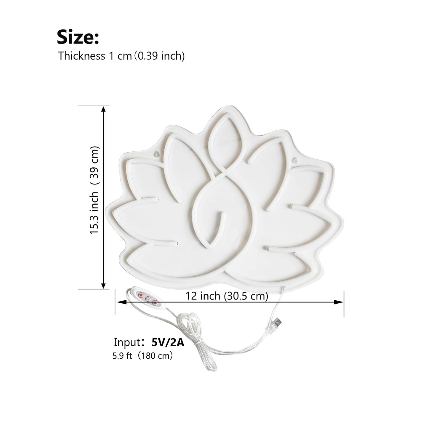 Lotus Meditation Neon Sign - Warm Glow Yoga Room Decor, Zen Wall Art for Home & Spiritual Space，Light Up Wall Art for Home or Yoga Studio,12 * 15.3 inch